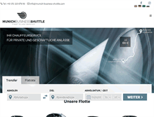 Tablet Screenshot of munich-business-shuttle.com